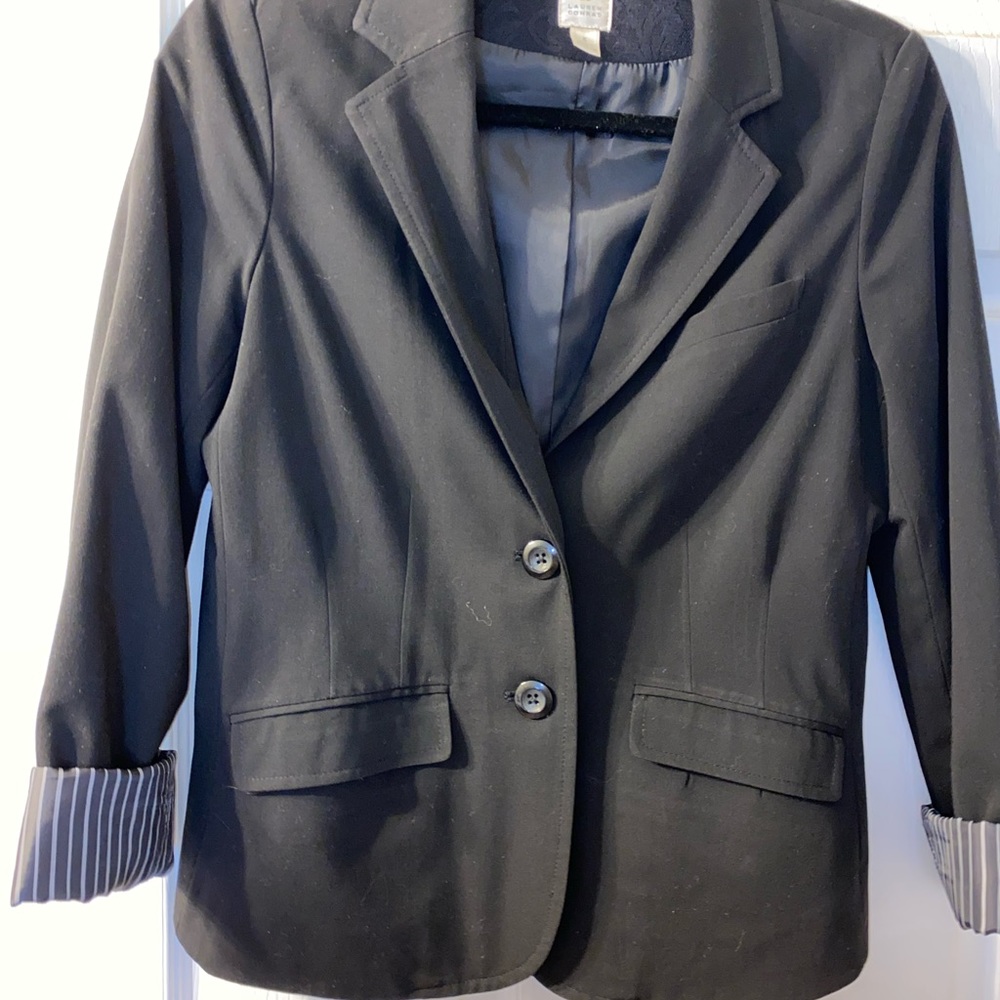 LC Lauren Conrad 3/4 sleeve Black Blazer